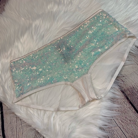 NWT Iridescent Sequined Shortie Small - Picture 2 of 8